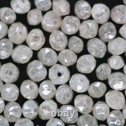 Diamants gris glace ronds naturels en vrac I3 clarté perles de diamant en vrac pour bijoux