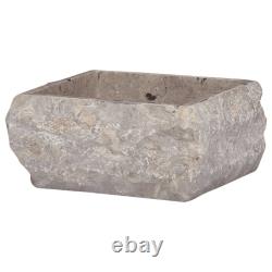 Évier de salle de bain en marbre naturel, petit lavabo carré en pierre véritable de 30x30cm, fabriqué à la main