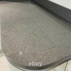 Galaxy Light Grey Quartz Stone Kitchen Worktop 3000x600x20 I Tous Les Coleurs