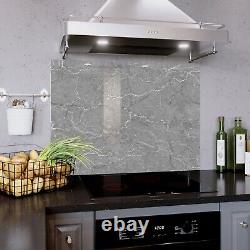 Glass Splashback Cuisine Tile Panneau De Cooker Toute Taille Pierre Naturelle Marbre Texture