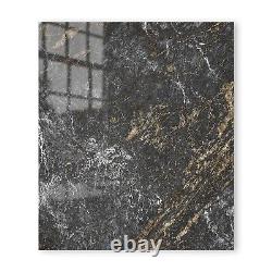 Glass Splashback Kitchen Cooker Panel N'importe Aucune Taille Pierre Naturelle Marbre Granite Or