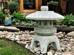 Granite Naturelle Coupe À La Main Lanterne Japonaise-yukimi D45cm (vendu)