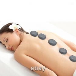 Hot Stone Spa 6qt Massage Chauffe-glace / Basalt Stones Rock Set Beauty Realxing