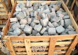 Kandla Silver Grey Grès Naturel Pavage Patio Cobble Setts 100x100x40-60mm