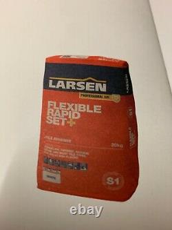Larsen, Rapid Set Flexible 20kg Adhesive, Grey, 50 Sacs (pallet Deal)