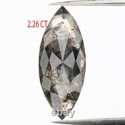 Marquise Naturelle Loose Gris Noir 2,26 Ct 14,45 MM Marquise Diamant Kdl937