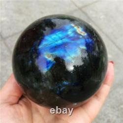 Natural Labradorite Stone Ball Gray Moonstone Gemme Big Quartz Cristal Balles
