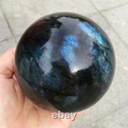 Natural Labradorite Stone Ball Gray Moonstone Gemme Big Quartz Cristal Balles