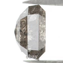 Naturel Émeraude Noir Gris Couleur Diamant 0,95 Ct 5,65 MM Rose Cut L1338