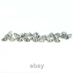 Naturel Lisse Rond Noir Gris Couleur Diamant 1.56 Ct 1.90 MM Brillant Cut L1052