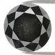 Naturel Lisse Rond Noir Gris Couleur Diamant 1.66 Ct 7.15 Mm Brillant Cut L1213
