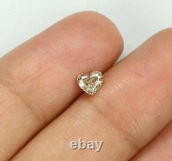 Naturel Loose Diamond Heart Jaune Couleur Gris I1 Clarity 4.80 MM 0.50 Ct L7528
