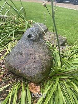 Nouveau Naturel Boulder Stone 45 CM Percé Pour L'eau De Jardin Caractéristique Etc