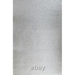 Papier peint en pierre de mica naturelle gris argenté moderne avec effet de paillettes lisses