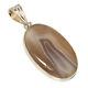 Pendentif En Argent Sterling Massif 925 Fait Main En Agate Du Botswana 2.55 W2484