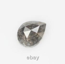 Pépite naturelle en forme de poire, diamant gris, couleur loose, 0,47 ct, 5,7 mm