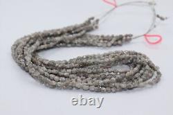 Perles de diamant brut non coupées gris blanc naturel en vrac pour bijoux