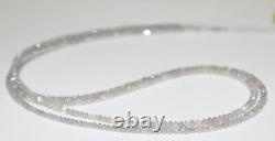 Perles naturelles facettées en diamant gris gemme en forme de rondelle pour la fabrication de bijoux