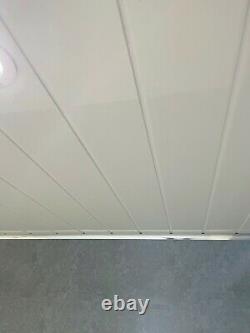 Salle De Bain Grise Clading 8mm Blanc Plafond Panneaux Effet Carrelage Pvc Douche Mur Humide
