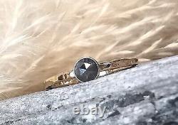 Salt & Pepper Grey Diamond Ring 9ct Gold Filled Engagement Avril Naissance Pierre