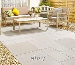 Sandstone Beige Patio Paving Slabs Mélange Taille Pack (15.30m2 48 Slabs)