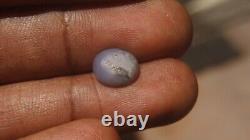 Saphir étoilé gris bleuâtre de 4,82 carats, 100 % naturel, forme ovale, pierre précieuse du Sri Lanka
