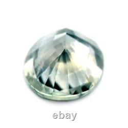 Saphir gris naturel certifié 0,89 ct Clarté SI Madagascar Ovale 6,6x5,2 mm