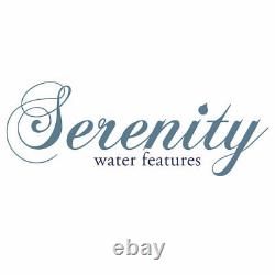 Serenity Garden 53cm Stone-effect Water Feature Led Fontaine Extérieure Décor Nouveau