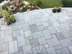 Silver Grey Sandstone Indian Natural Paving Slabs Sawn Patio Stone Floor 15,39m2