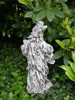 Statue de pierre solide Fée en bois Fantôme de la nature Sorcier de l'arbre Résistant au gel