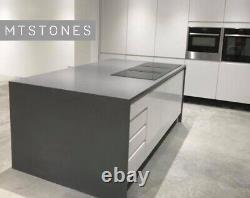 Stellar Grey Flecks Quartz Kitchen Worktop 3000 X 600 X 30 I Quartz Et Granite