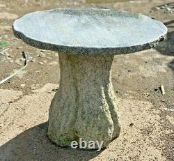 Table en granit gris en pierre naturelle sculptée à la main